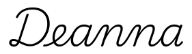 deanna签名范例