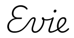 evie签名范例