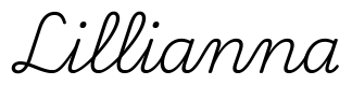 lillianna签名范例