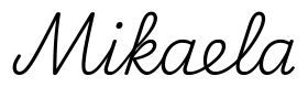 mikaela签名范例
