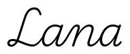 lana签名范例