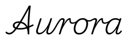aurora签名范例