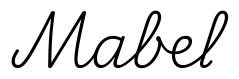 mabel签名范例