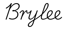 brylee签名范例