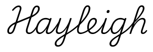 hayleigh签名范例
