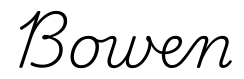 bowen签名范例