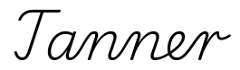 tanner签名范例
