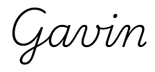 gavin签名范例