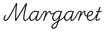 margaret签名范例