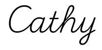 cathy签名范例