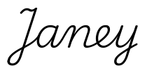 janey签名范例