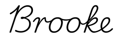 brooke签名范例