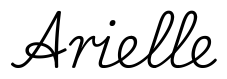 arielle签名范例