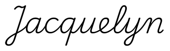 jacquelyn签名范例