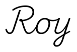 roy签名范例