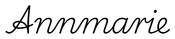 annmarie签名范例