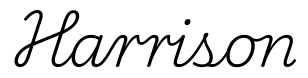 harrison签名范例