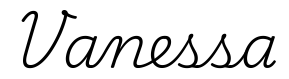 vanessa签名范例