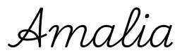 amalia签名范例