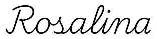 rosalina签名范例