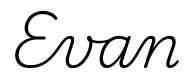 evan签名范例