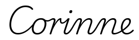 corinne签名范例