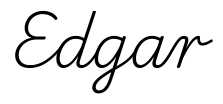 edgar签名范例
