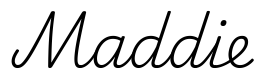 maddie签名范例