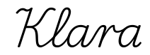 klara签名范例