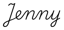 jenny签名范例
