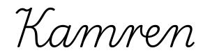kamren签名范例