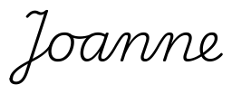 joanne签名范例