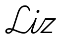 liz签名范例