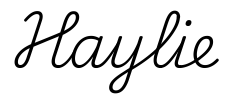 haylie签名范例