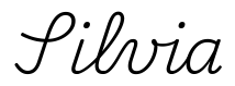 silvia签名范例