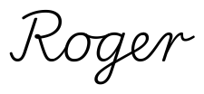 roger签名范例