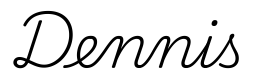 dennis签名范例