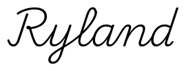 ryland签名范例