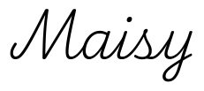 maisy签名范例