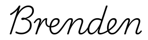 brenden签名范例