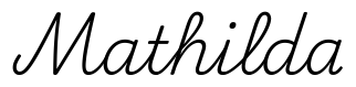 mathilda签名范例