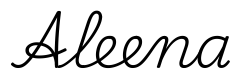 aleena签名范例