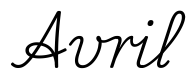 avril签名范例