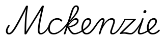 mckenzie签名范例