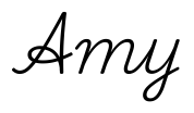 amy签名范例