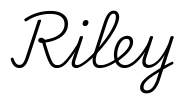 riley签名范例