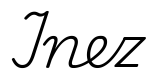 inez签名范例