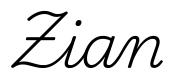 zian签名范例
