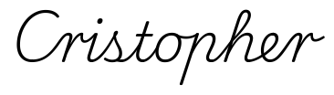 cristopher签名范例