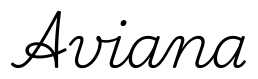aviana签名范例
